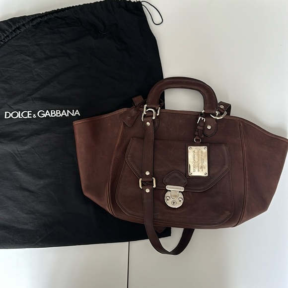 Dolce & Gabbana Miss Catch Leather Tote Bag - Picture 1 of 5